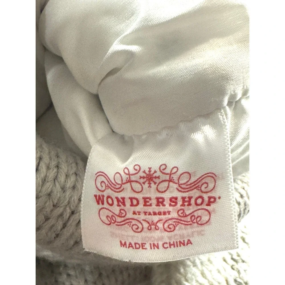 Wondershop Target Christmas Stockings Knit Gray White B
